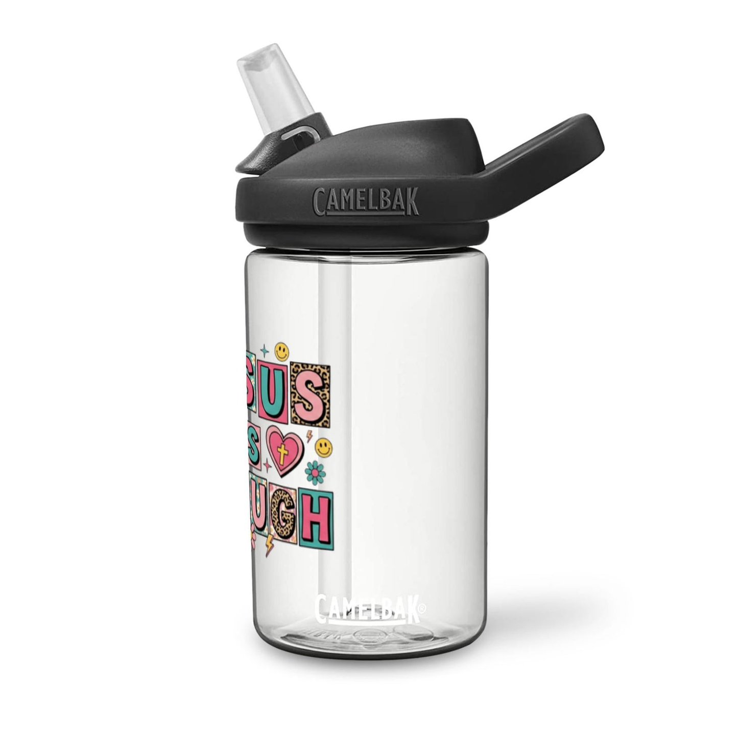 Jesus Is Enough Christian Kids Water Bottle - ClaimedbyGodDesigns