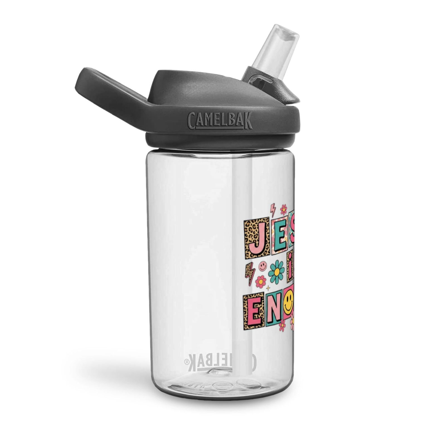 Jesus Is Enough Christian Kids Water Bottle - ClaimedbyGodDesigns