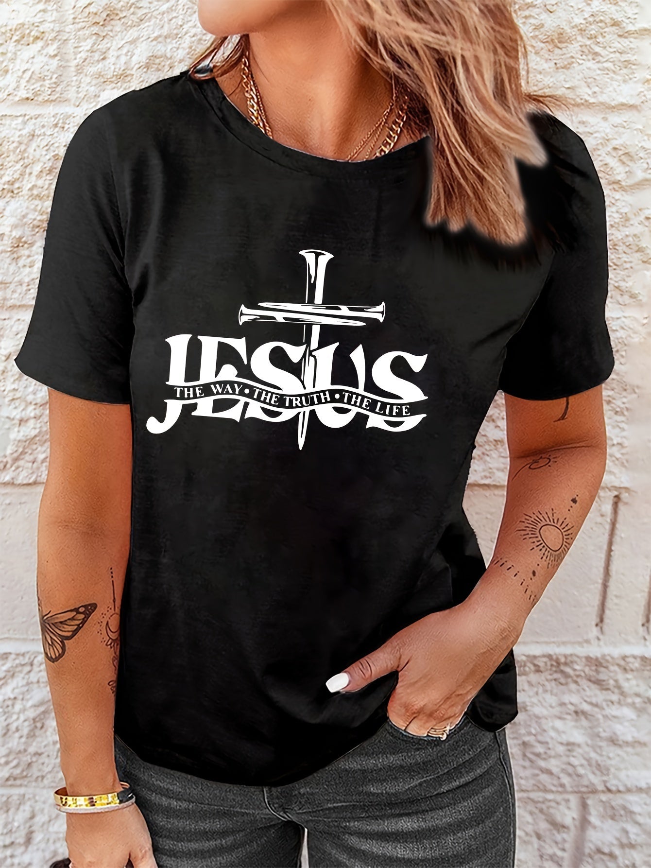 Jesus Is Essential Yesterday Today & Forever Women's Christian T-shirt - ClaimedbyGodDesigns