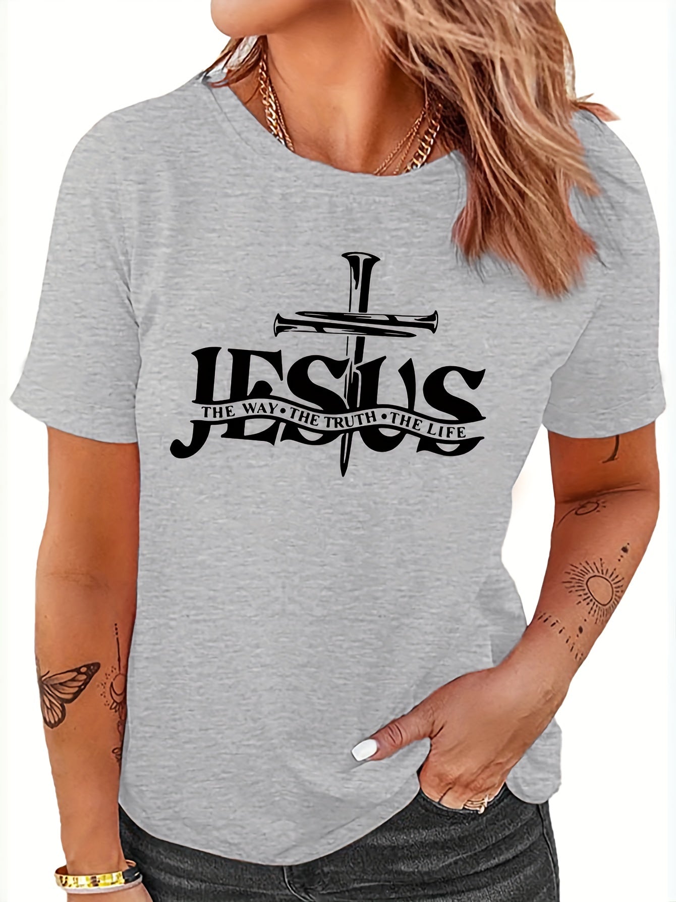 Jesus Is Essential Yesterday Today & Forever Women's Christian T-shirt - ClaimedbyGodDesigns