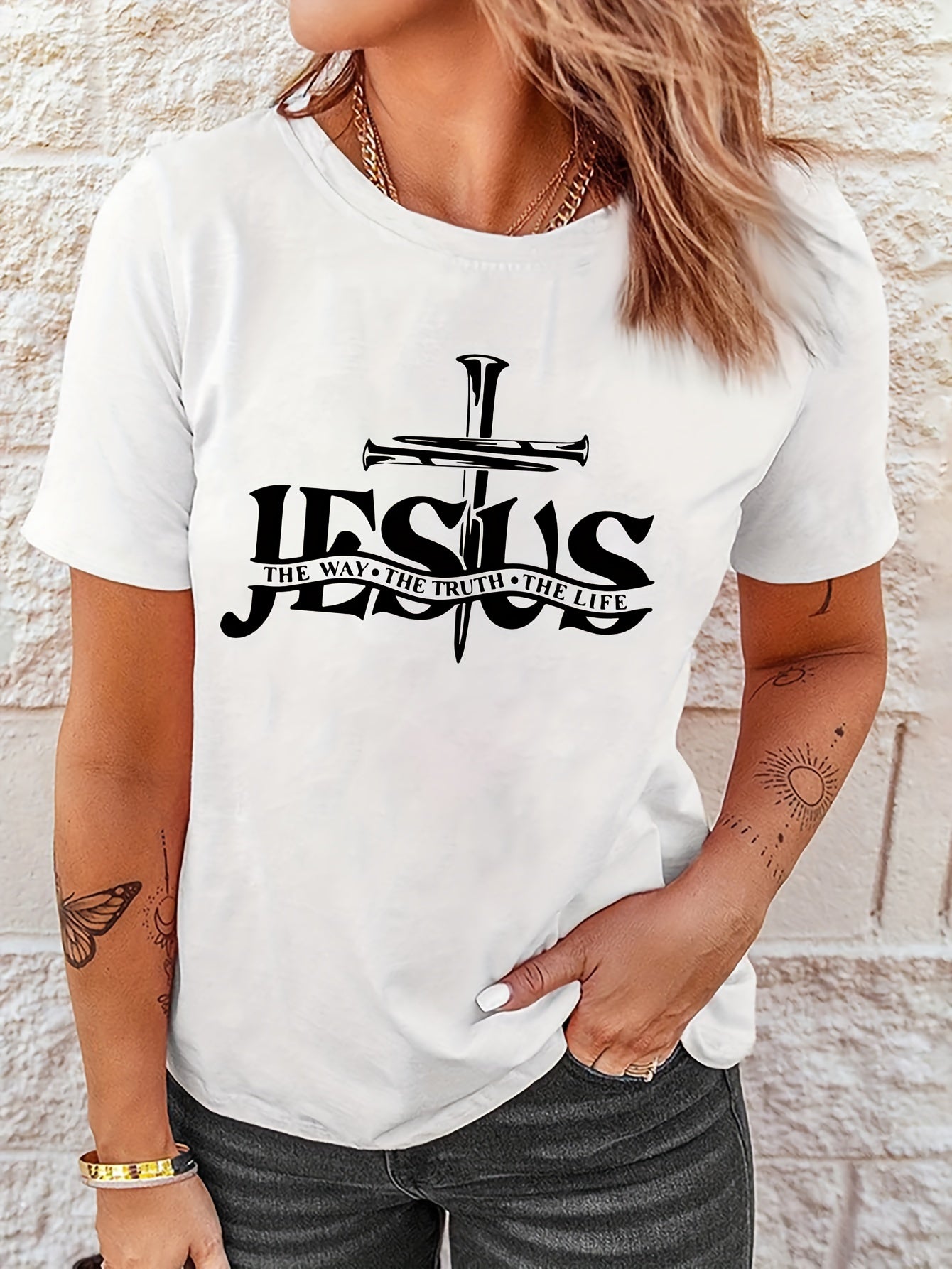 Jesus Is Essential Yesterday Today & Forever Women's Christian T-shirt - ClaimedbyGodDesigns