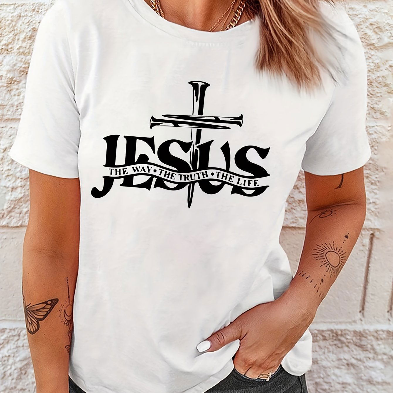 Jesus Is Essential Yesterday Today & Forever Women's Christian T-shirt - ClaimedbyGodDesigns