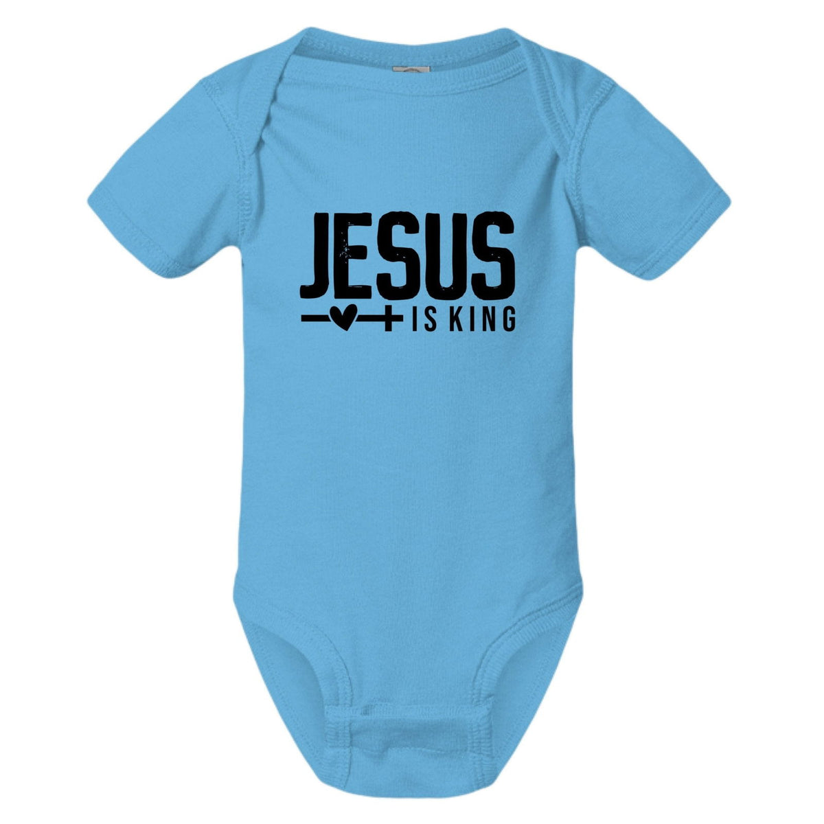 Jesus Is King Christian Baby Jumpsuit - ClaimedbyGodDesigns