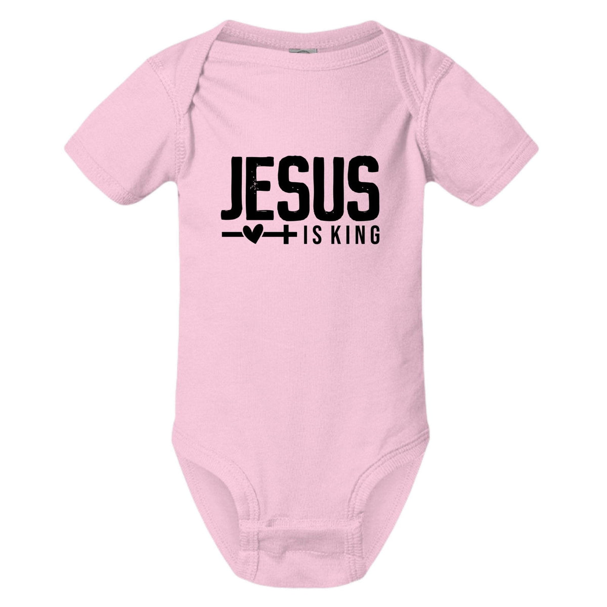 Jesus Is King Christian Baby Jumpsuit - ClaimedbyGodDesigns