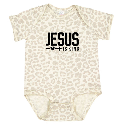 Jesus Is King Christian Baby Jumpsuit - ClaimedbyGodDesigns