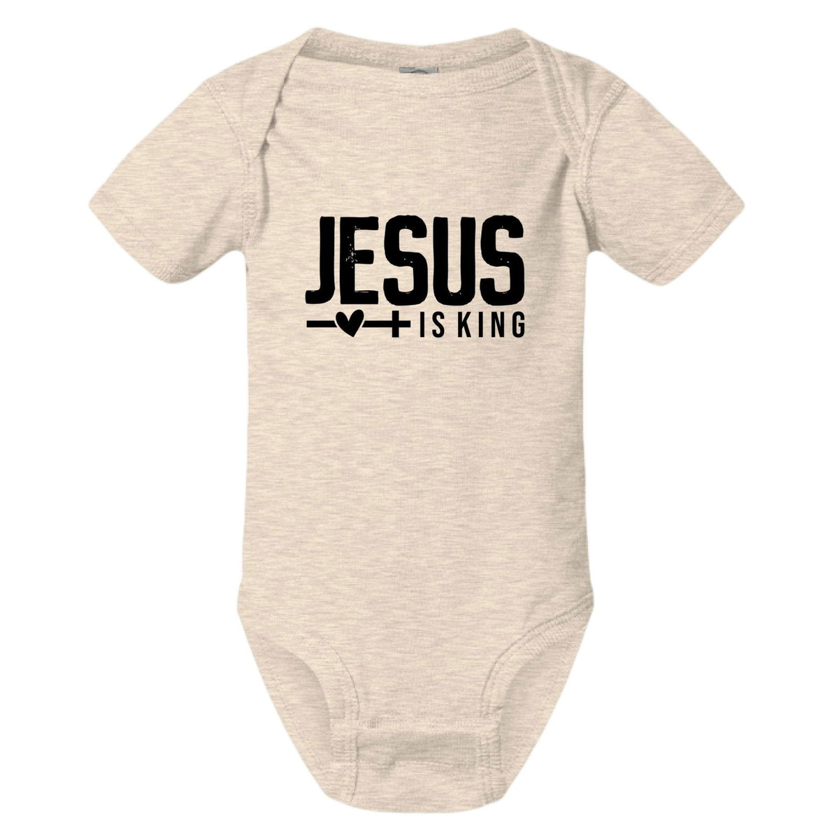 Jesus Is King Christian Baby Jumpsuit - ClaimedbyGodDesigns