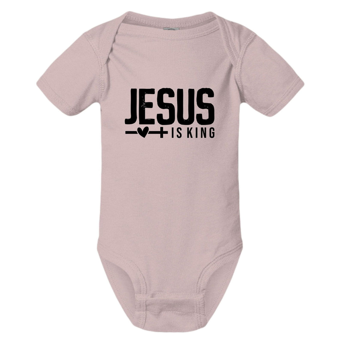 Jesus Is King Christian Baby Jumpsuit - ClaimedbyGodDesigns
