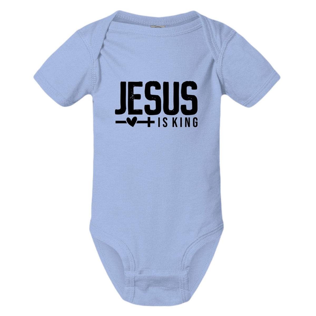 Jesus Is King Christian Baby Jumpsuit - ClaimedbyGodDesigns