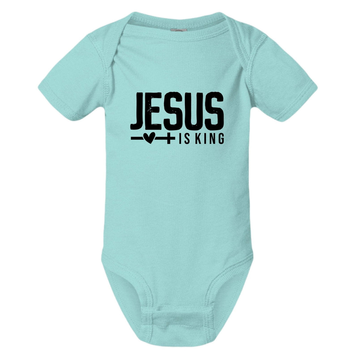 Jesus Is King Christian Baby Jumpsuit - ClaimedbyGodDesigns