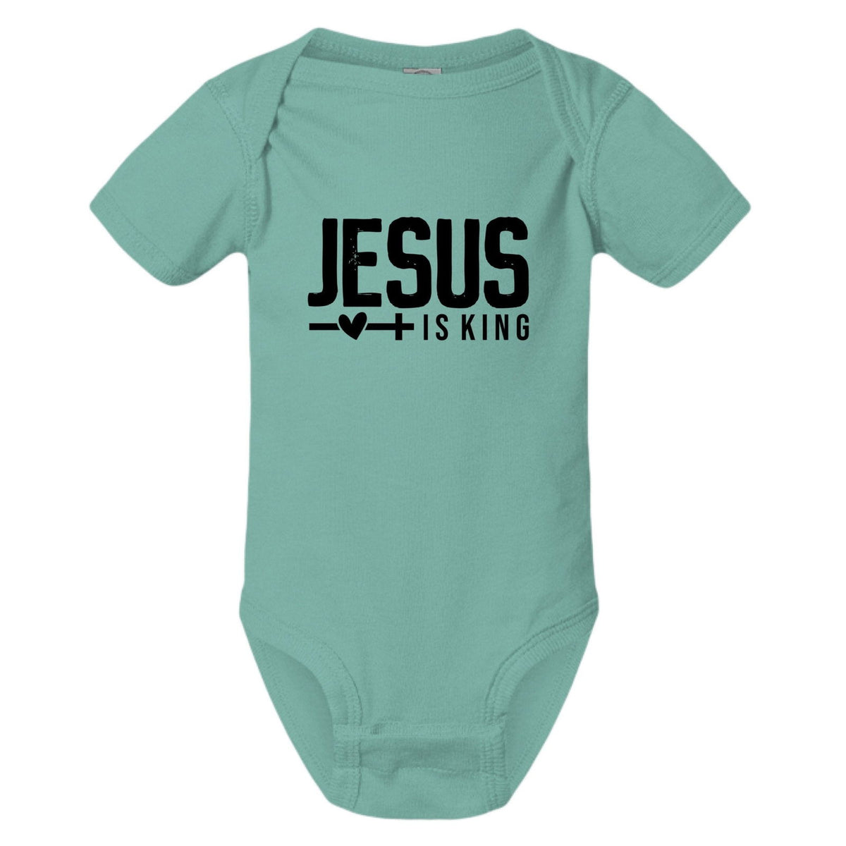 Jesus Is King Christian Baby Jumpsuit - ClaimedbyGodDesigns