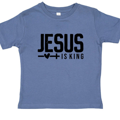 Jesus Is King Christian Baby T-shirt - ClaimedbyGodDesigns