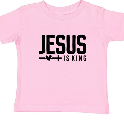 Jesus Is King Christian Baby T-shirt - ClaimedbyGodDesigns