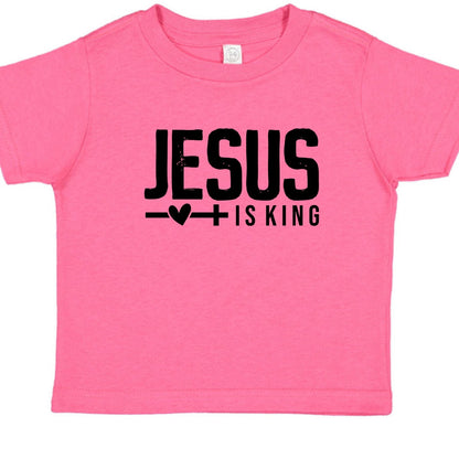 Jesus Is King Christian Baby T-shirt - ClaimedbyGodDesigns