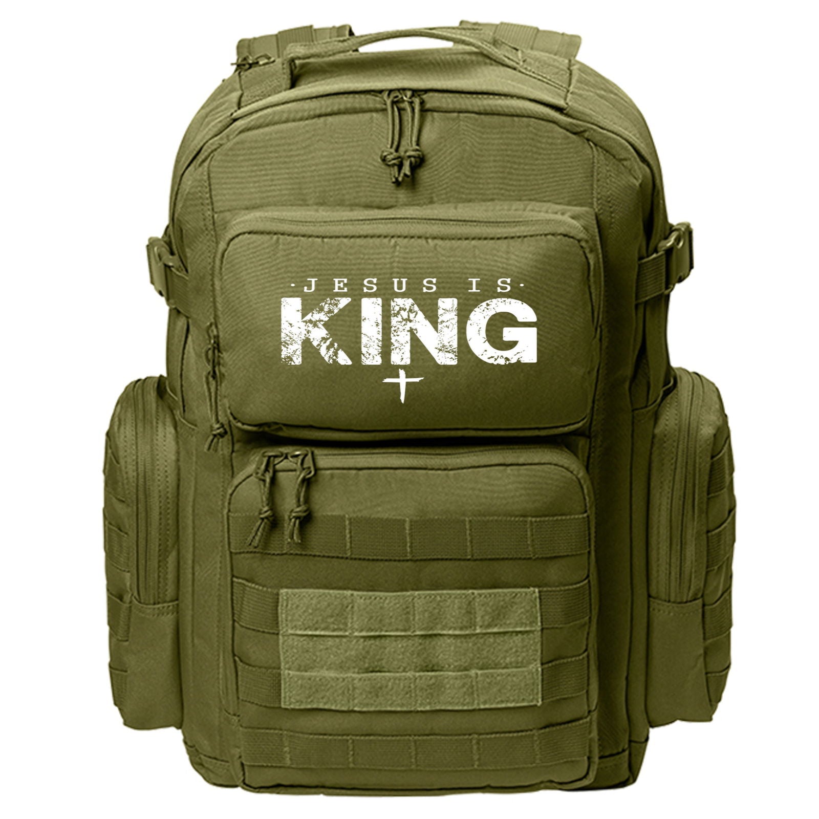 Jesus Is King Christian Backpack - ClaimedbyGodDesigns