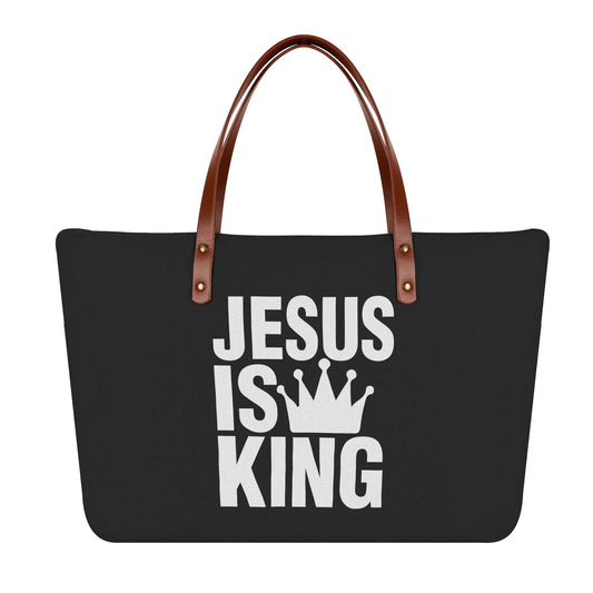 Jesus Is King Christian Womens Comfort Tote Bag - ClaimedbyGodDesigns