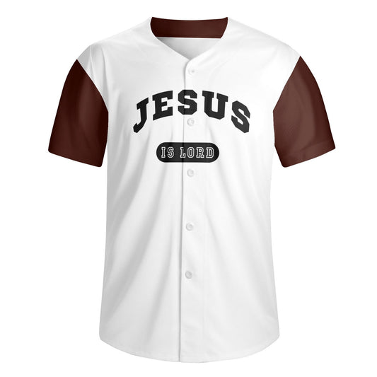 Jesus Is Lord Men's Christian Baseball Jersey - ClaimedbyGodDesigns