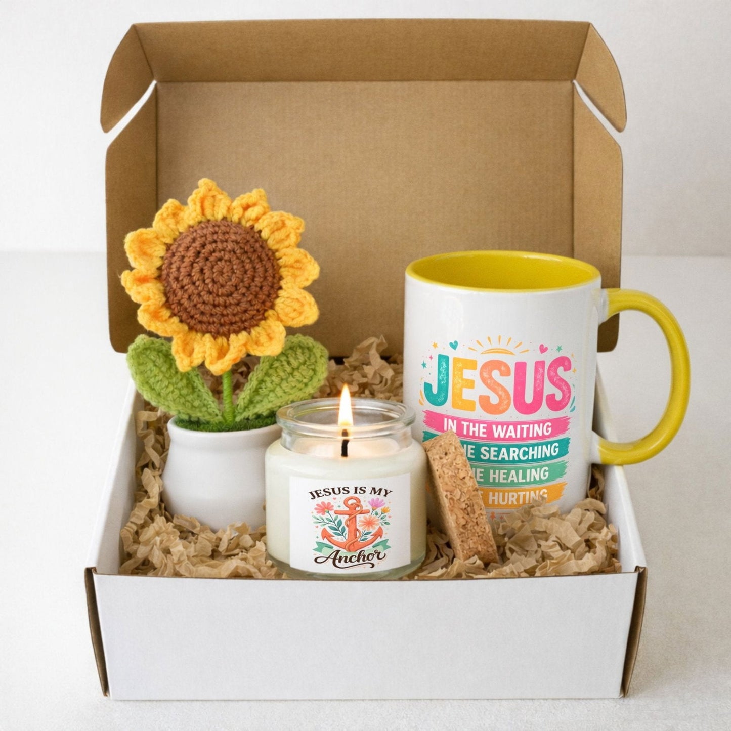 Jesus Is My Anchor Hello Sunshine Christian Gift Set - ClaimedbyGodDesigns