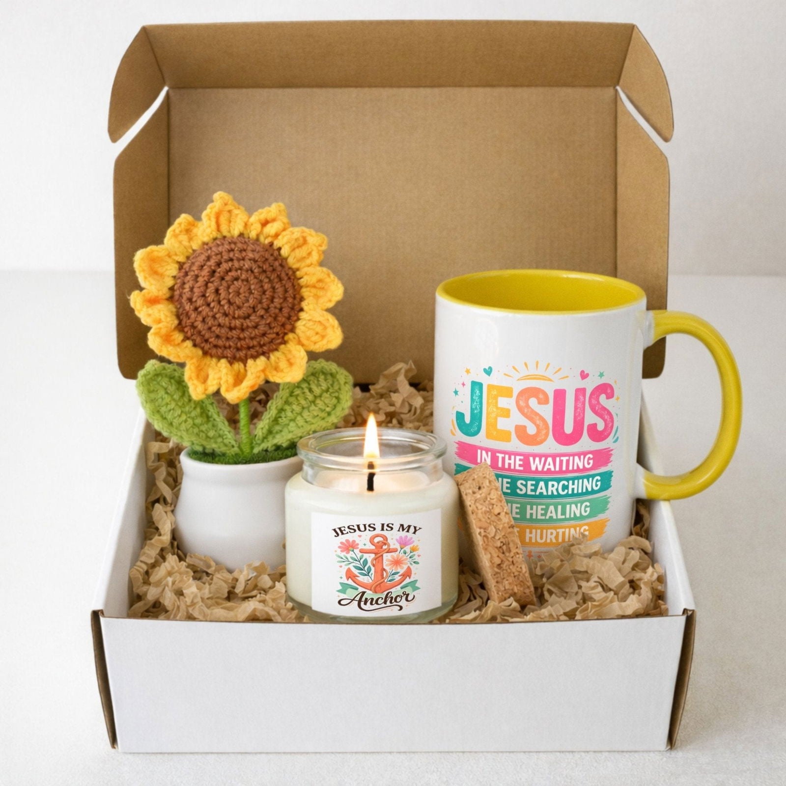 Jesus Is My Anchor Hello Sunshine Christian Gift Set - ClaimedbyGodDesigns