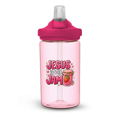 Jesus Is My Jam Christian Kids Water Bottle - ClaimedbyGodDesigns