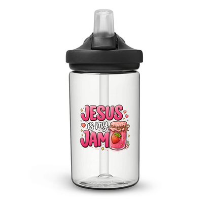 Jesus Is My Jam Christian Kids Water Bottle - ClaimedbyGodDesigns