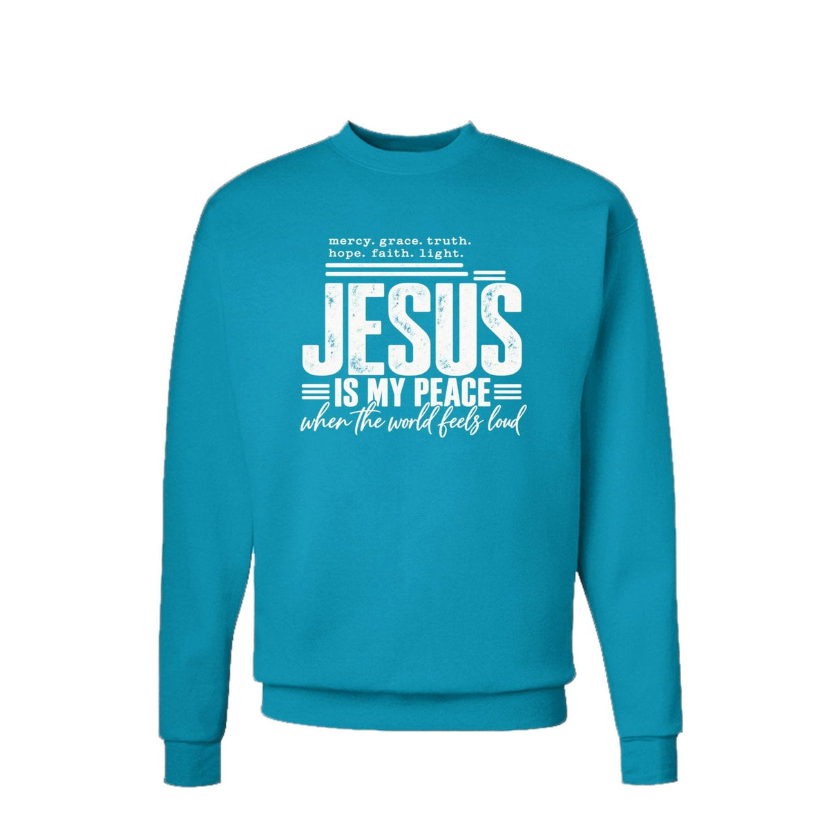 Jesus Is My Peace Unisex Christian Pullover Sweatshirt - ClaimedbyGodDesigns