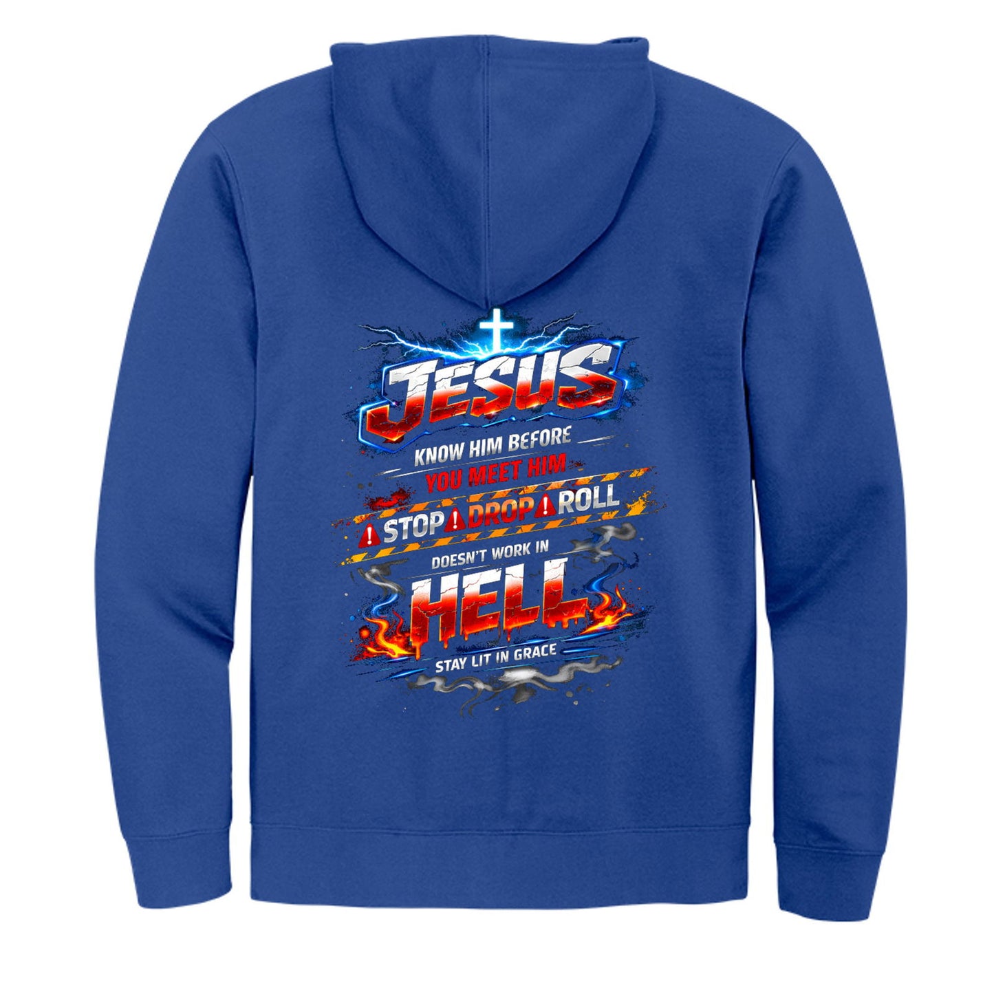 Jesus Know Him Before You Meet Him Unisex Christian Full-Zip Hooded Sweatshirt - ClaimedbyGodDesigns