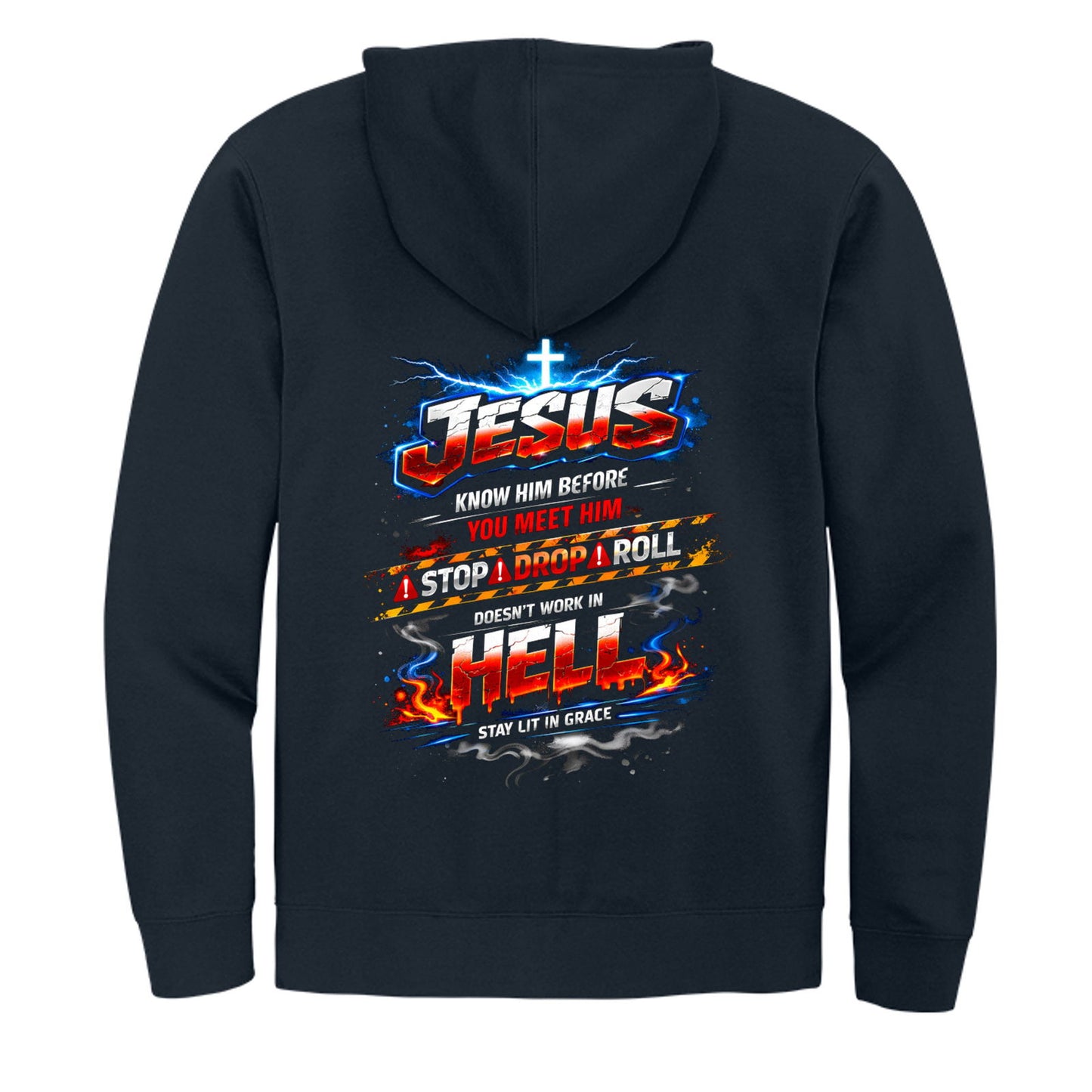Jesus Know Him Before You Meet Him Unisex Christian Full-Zip Hooded Sweatshirt - ClaimedbyGodDesigns