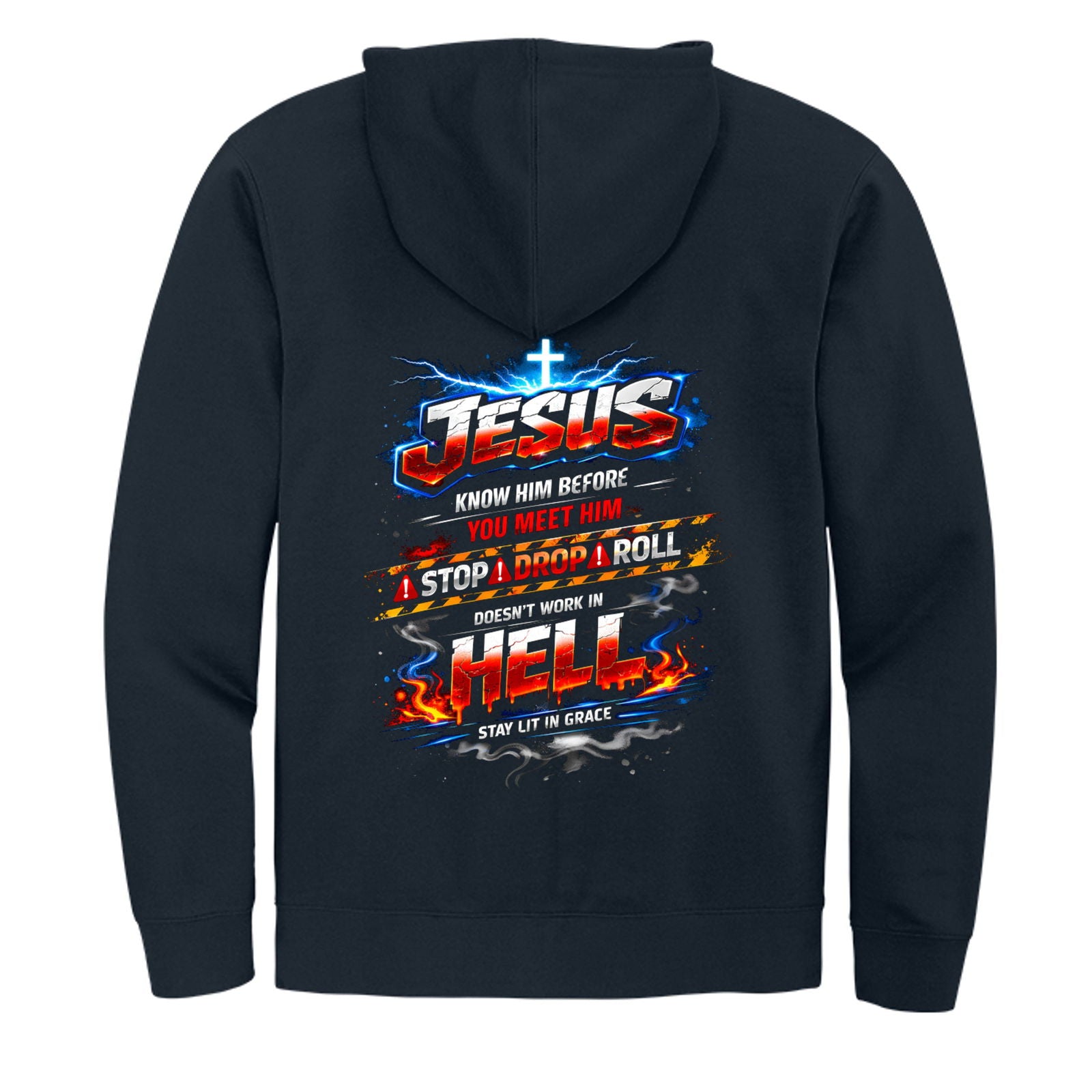 Jesus Know Him Before You Meet Him Unisex Christian Full-Zip Hooded Sweatshirt - ClaimedbyGodDesigns