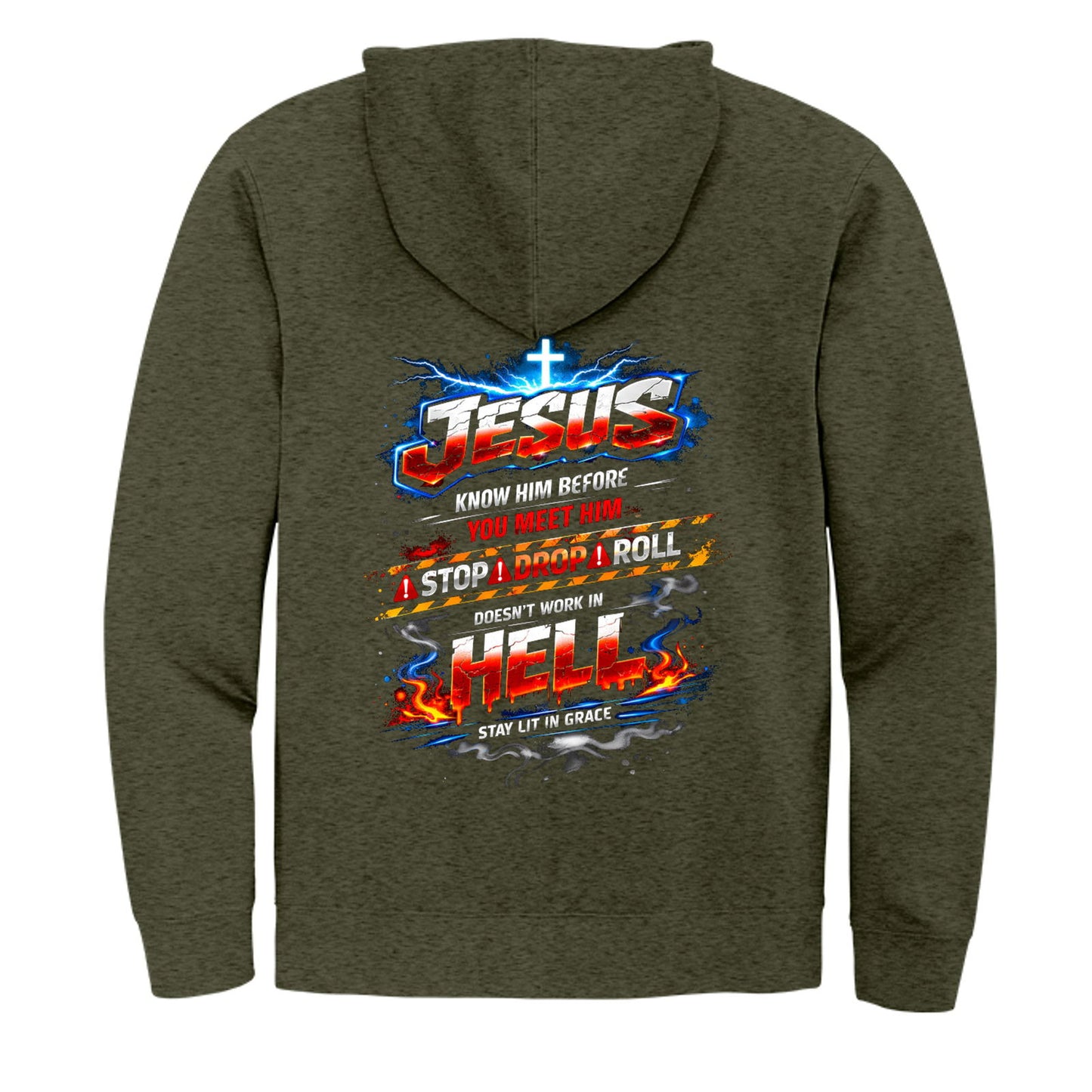 Jesus Know Him Before You Meet Him Unisex Christian Full-Zip Hooded Sweatshirt - ClaimedbyGodDesigns