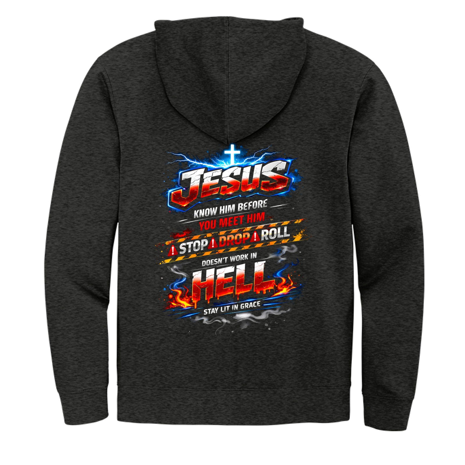 Jesus Know Him Before You Meet Him Unisex Christian Full-Zip Hooded Sweatshirt - ClaimedbyGodDesigns