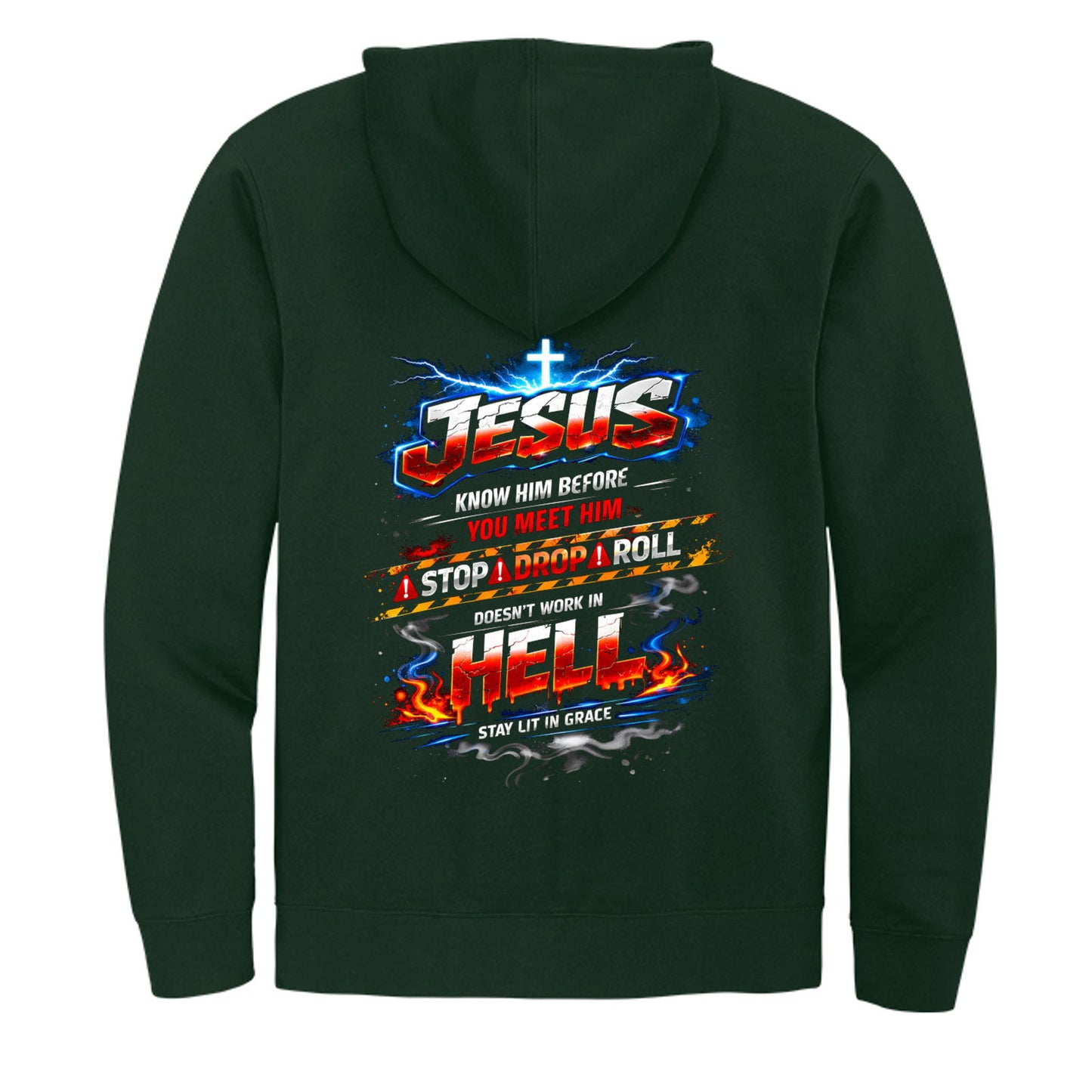 Jesus Know Him Before You Meet Him Unisex Christian Full-Zip Hooded Sweatshirt - ClaimedbyGodDesigns