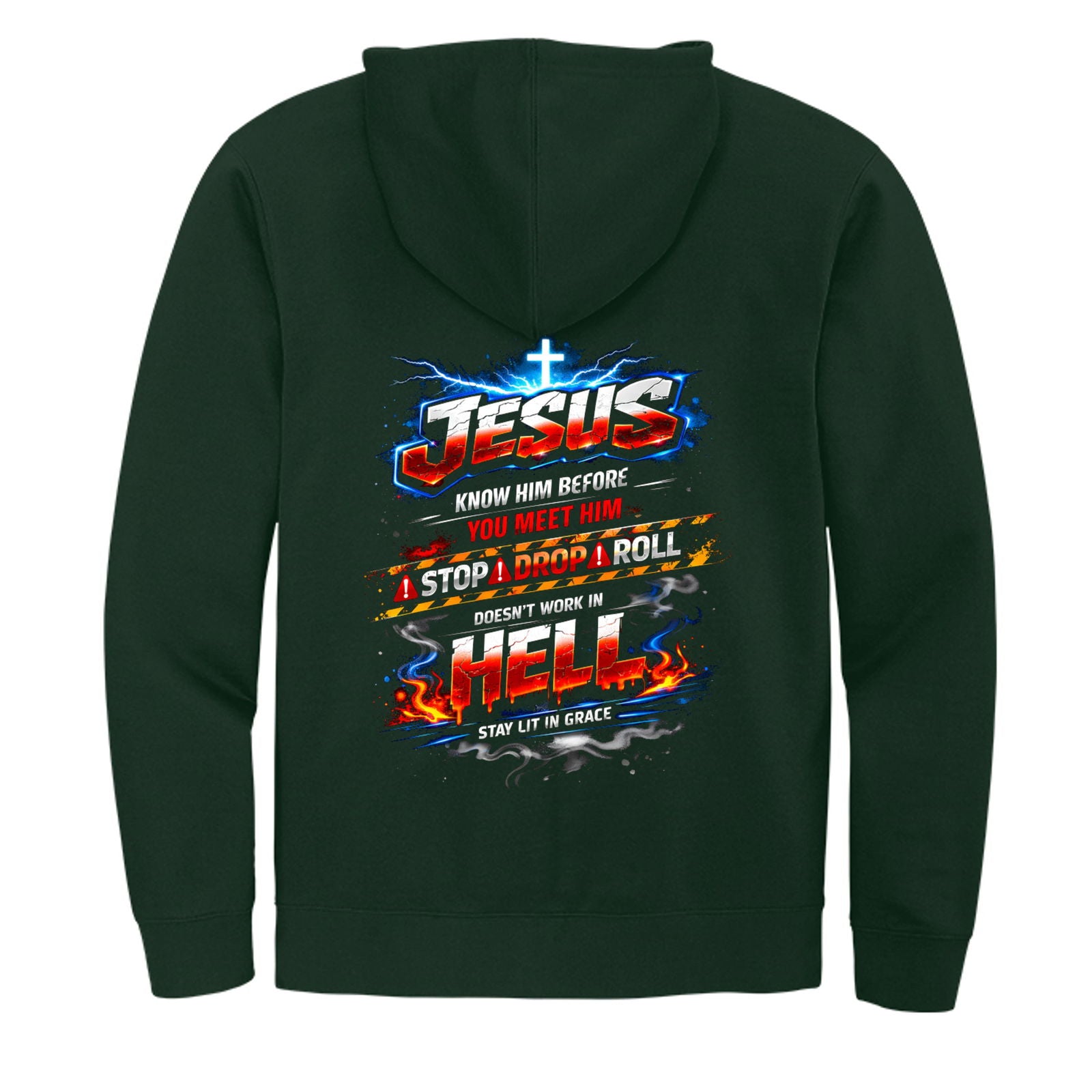 Jesus Know Him Before You Meet Him Unisex Christian Full-Zip Hooded Sweatshirt - ClaimedbyGodDesigns