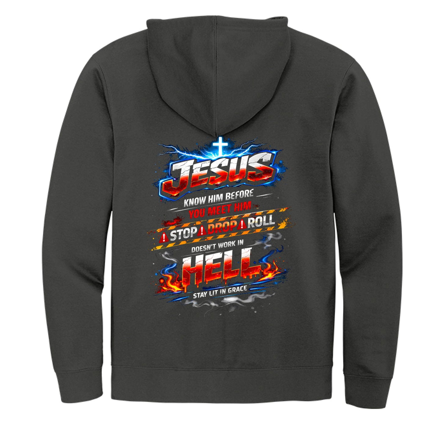 Jesus Know Him Before You Meet Him Unisex Christian Full-Zip Hooded Sweatshirt - ClaimedbyGodDesigns