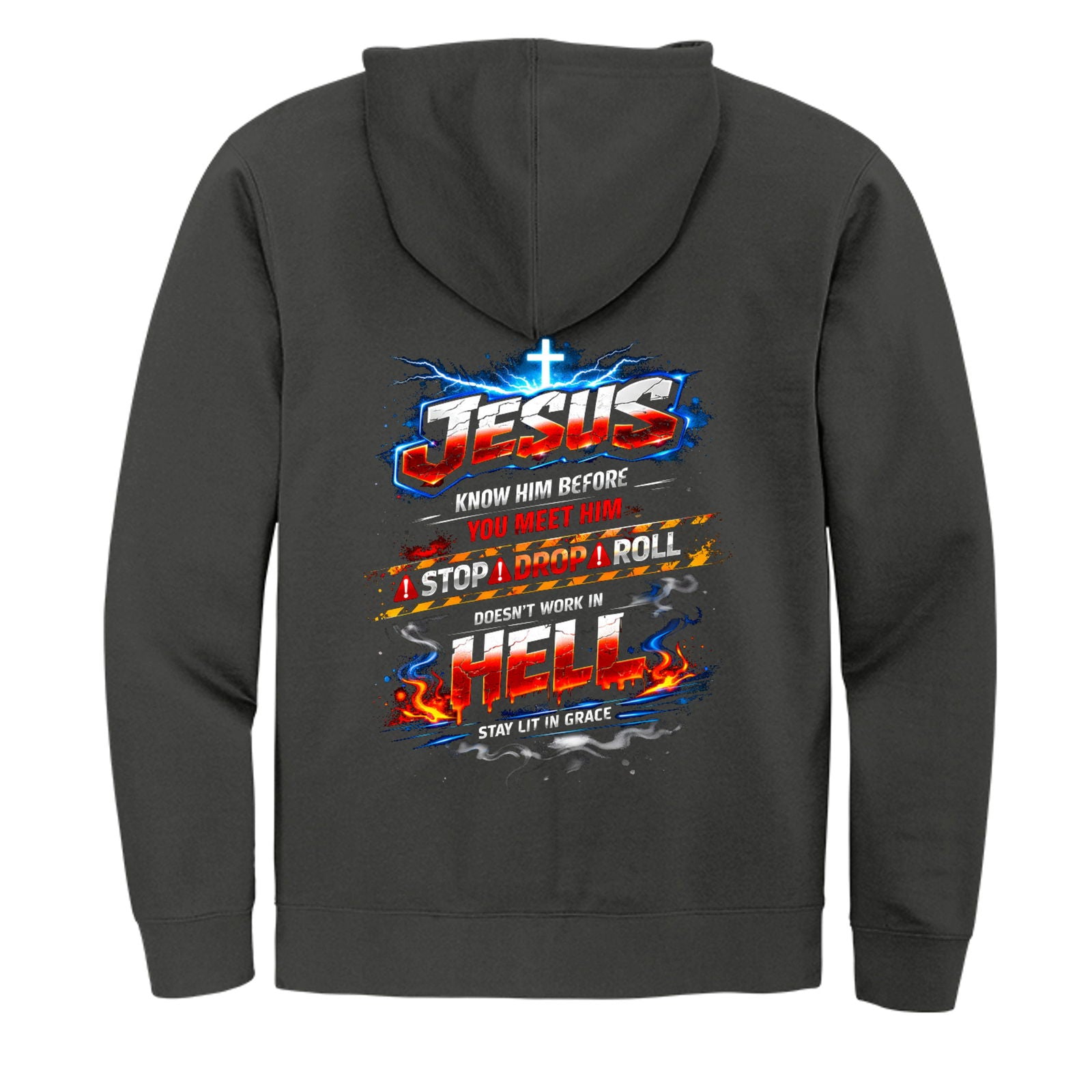 Jesus Know Him Before You Meet Him Unisex Christian Full-Zip Hooded Sweatshirt - ClaimedbyGodDesigns