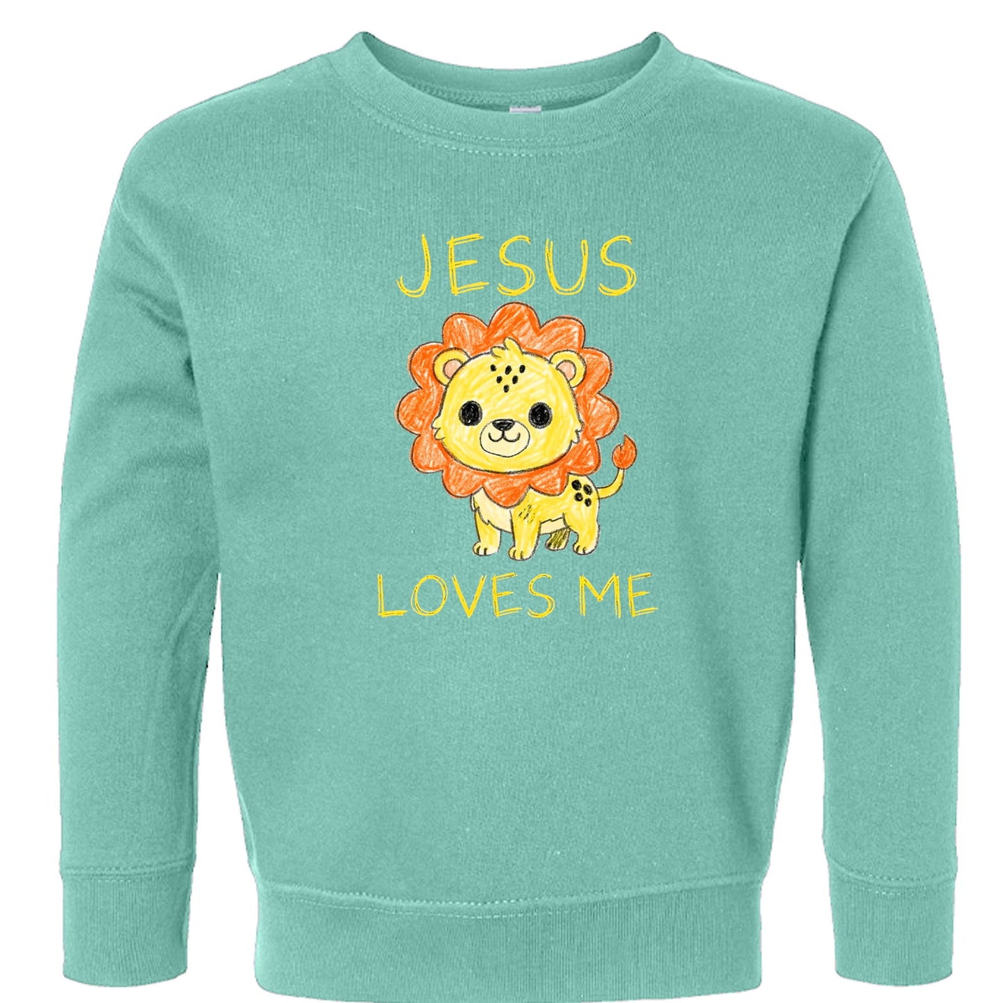 Jesus Loves Me Toddler Christian Pullover Sweatshirt - ClaimedbyGodDesigns