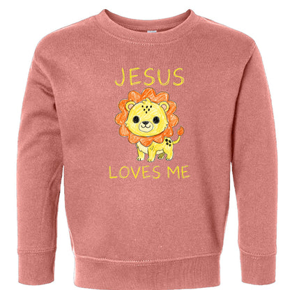 Jesus Loves Me Toddler Christian Pullover Sweatshirt - ClaimedbyGodDesigns