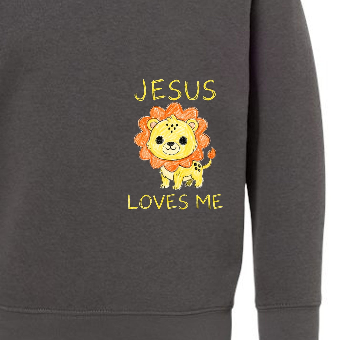 Jesus Loves Me Toddler Christian Pullover Sweatshirt - ClaimedbyGodDesigns