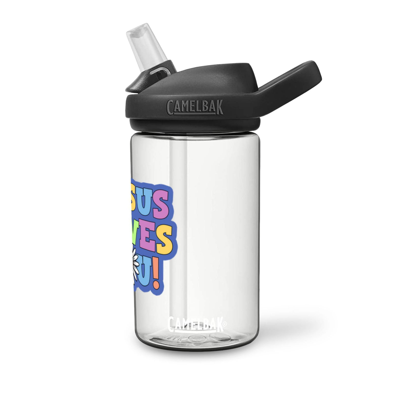Jesus Loves You Christian Kids Water Bottle - ClaimedbyGodDesigns