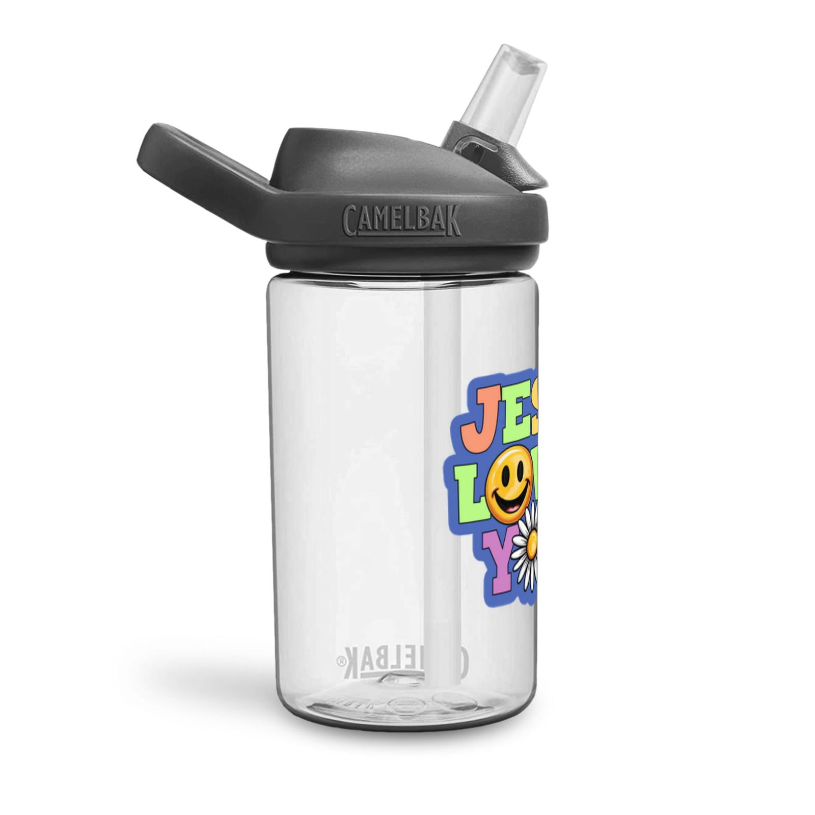 Jesus Loves You Christian Kids Water Bottle - ClaimedbyGodDesigns