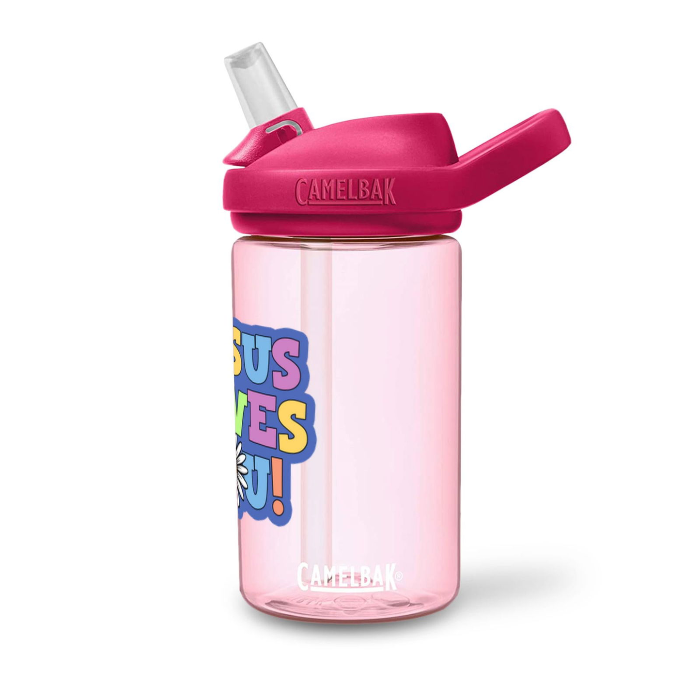 Jesus Loves You Christian Kids Water Bottle - ClaimedbyGodDesigns