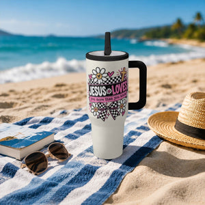 Jesus Loves You More Than You Know Christian 40oz Tumbler - ClaimedbyGodDesigns