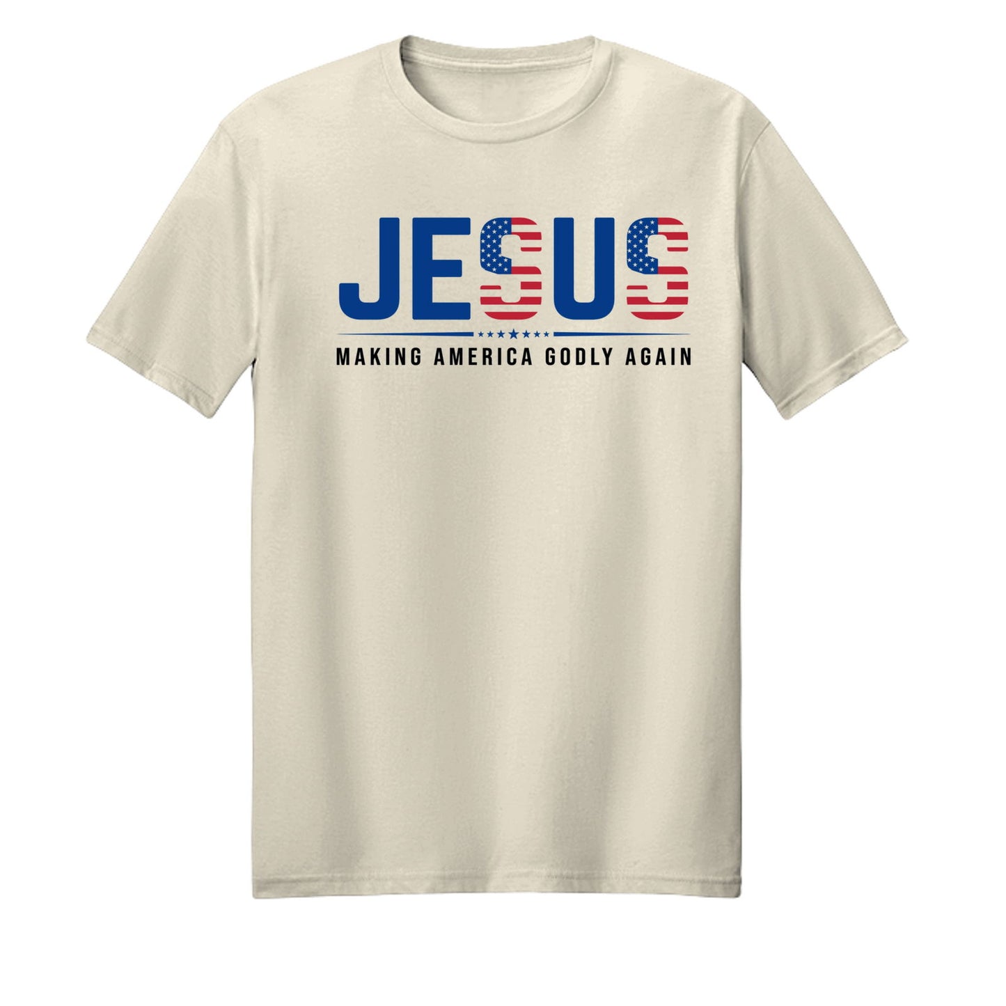 Jesus Making America Godly Again Christian American Patriotic Unisex T-shirt - ClaimedbyGodDesigns