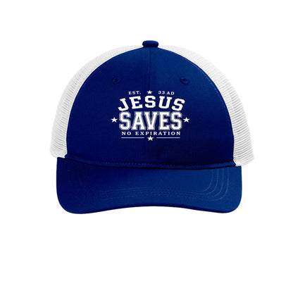 Jesus Saves No Expiration Adult Christian Hat - ClaimedbyGodDesigns