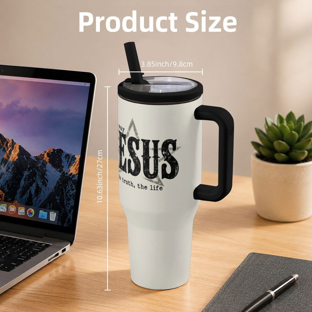 Jesus The Way The Truth The Life Christian 40oz Tumbler - ClaimedbyGodDesigns