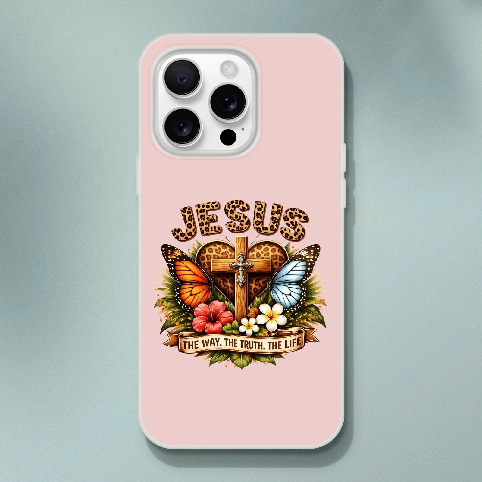 Jesus The Way The Truth The Life Christian Flexi Phonecase For Iphones - ClaimedbyGodDesigns