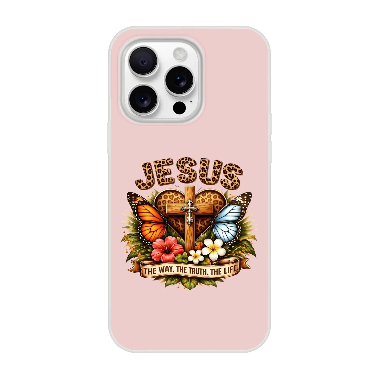 Jesus The Way The Truth The Life Christian Flexi Phonecase For Iphones - ClaimedbyGodDesigns