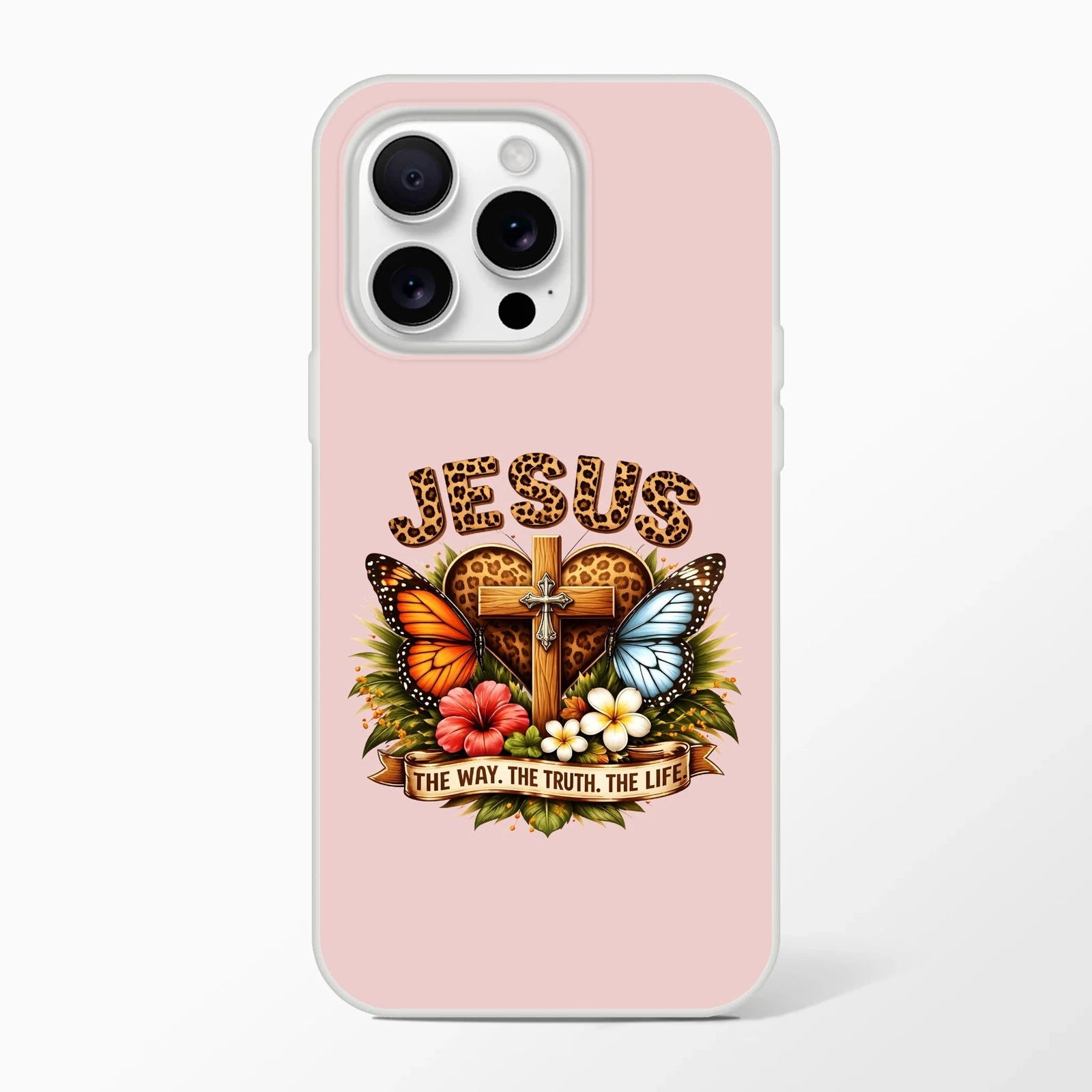 Jesus The Way The Truth The Life Christian Flexi Phonecase For Iphones - ClaimedbyGodDesigns