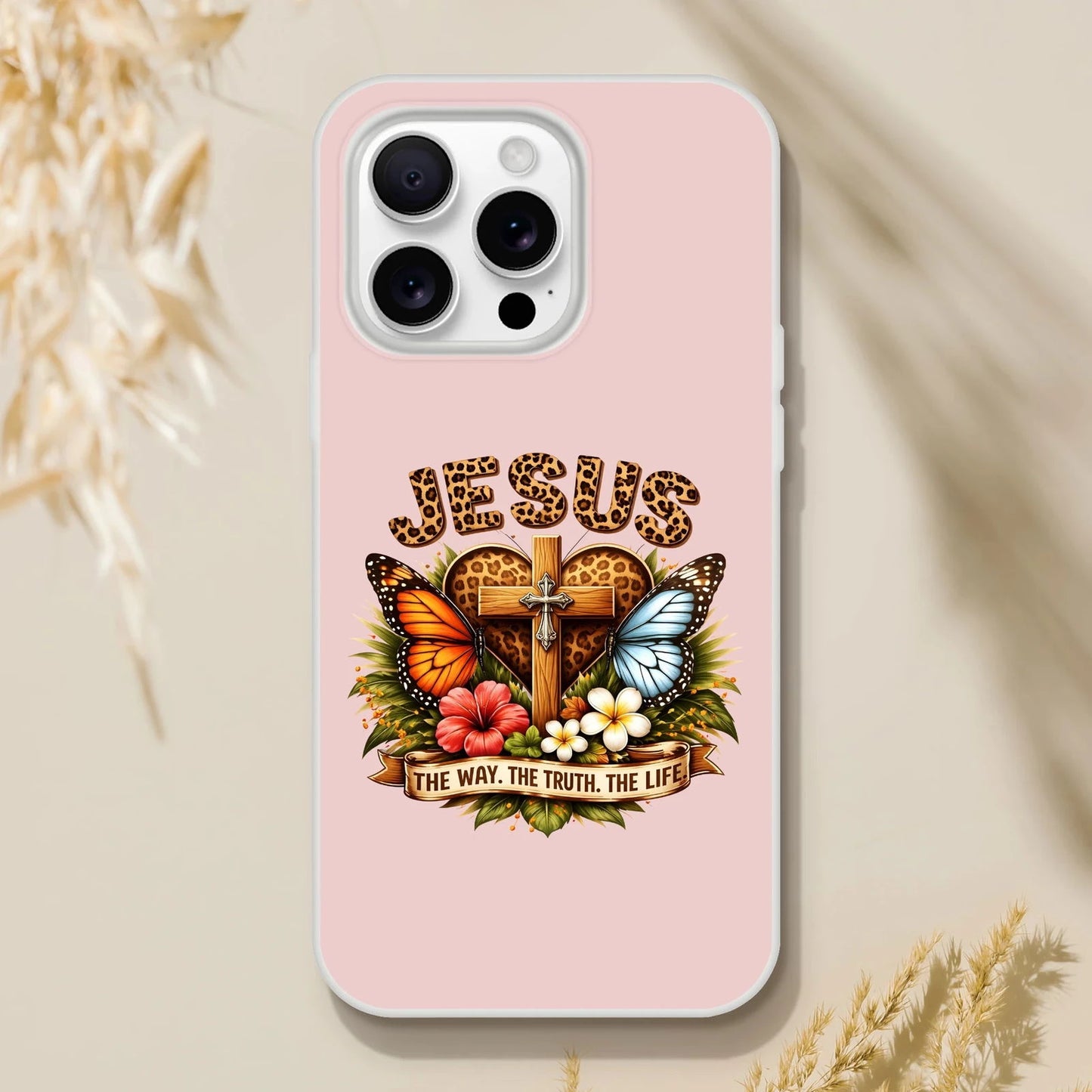 Jesus The Way The Truth The Life Christian Flexi Phonecase For Iphones - ClaimedbyGodDesigns