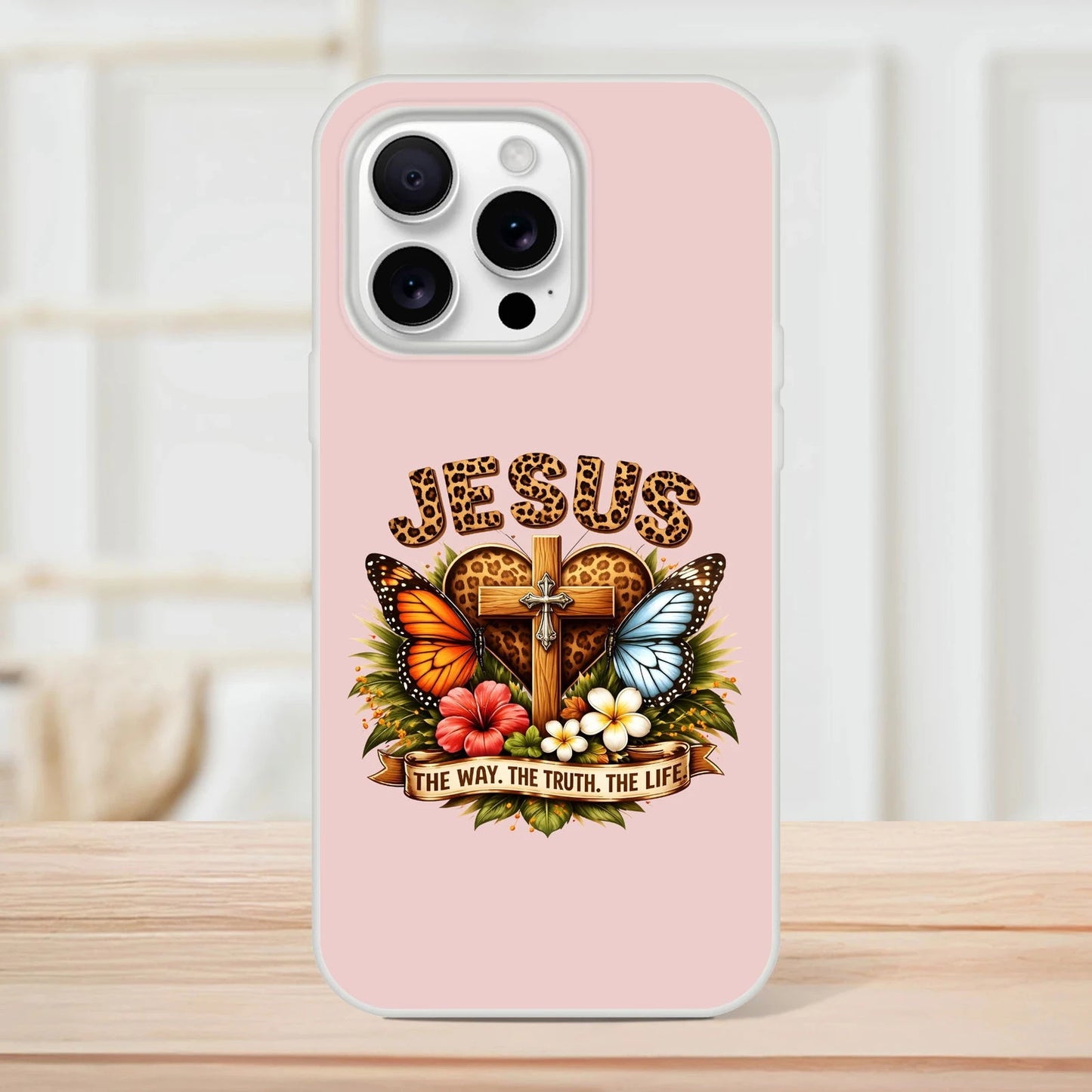Jesus The Way The Truth The Life Christian Flexi Phonecase For Iphones - ClaimedbyGodDesigns