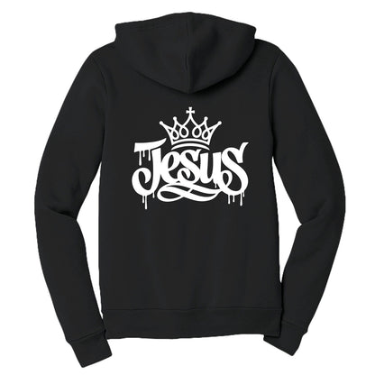 Jesus Unisex Christian Full-zip Hooded Sweatshirt - ClaimedbyGodDesigns